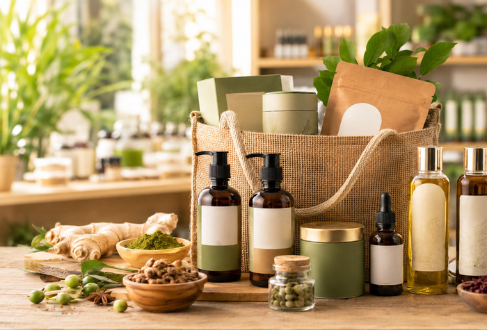 Verlängern Sie Ihre Kur mit Ayurveda-Produkten (© KI generiertes Bild) Verlängern Sie Ihre Kur mit Ayurveda-Produkten